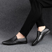 Angelo Ricci™ Genuine Leather Slip-on Loafers