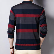 Angelo Ricci™ Polo Striped Knitwear Pullover