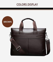 Angelo Ricci™ Men's Designer Leather Business Briefcase