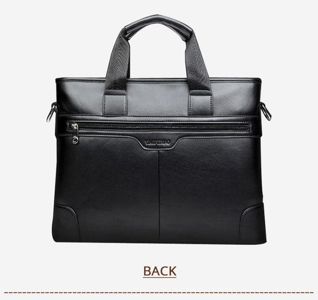 Angelo Ricci™ Men's Designer Leather Business Briefcase