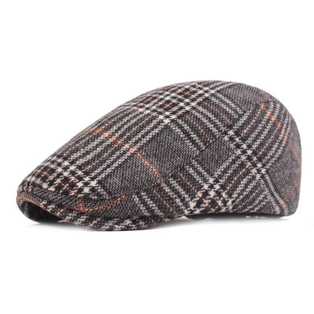 Angelo Ricci™ Knitted Wool Plaid Beret