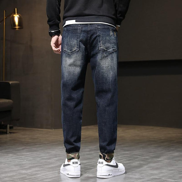 Angelo Ricci™ Streetwear Stretch Baggy Denim Jeans