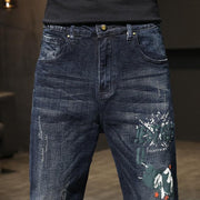 Angelo Ricci™ Streetwear Stretch Baggy Denim Jeans