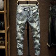 Angelo Ricci™ Ripped Distressed Streetwear Jeans