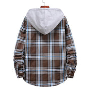 Angelo Ricci™ Street Hooded Plaid Shirt