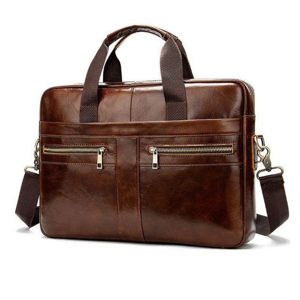 Angelo Ricci™ Men's Vintage Leather Briefcase