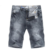 Angelo Ricci™ Ripped Elastic Regular Fit Denim Short