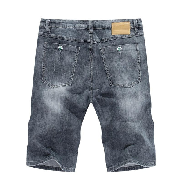 Angelo Ricci™ Ripped Elastic Regular Fit Denim Short