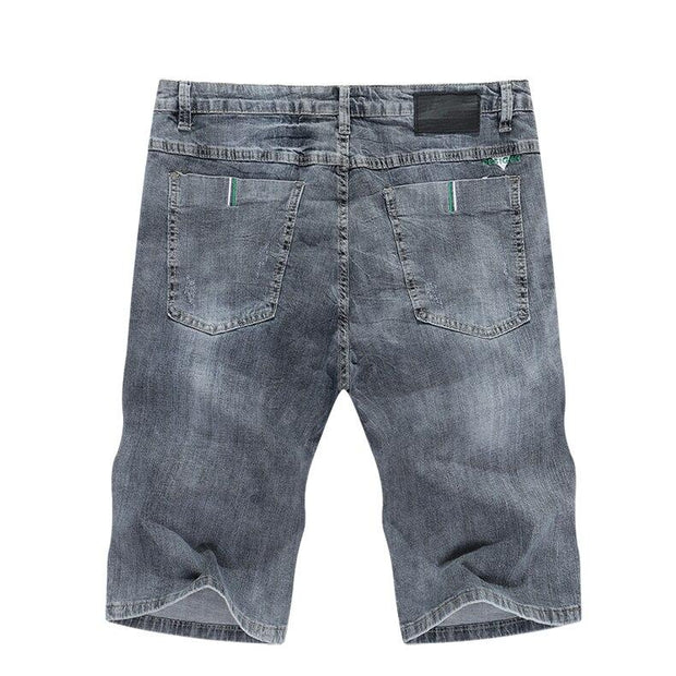 Angelo Ricci™ Ripped Stretch Denim Shorts