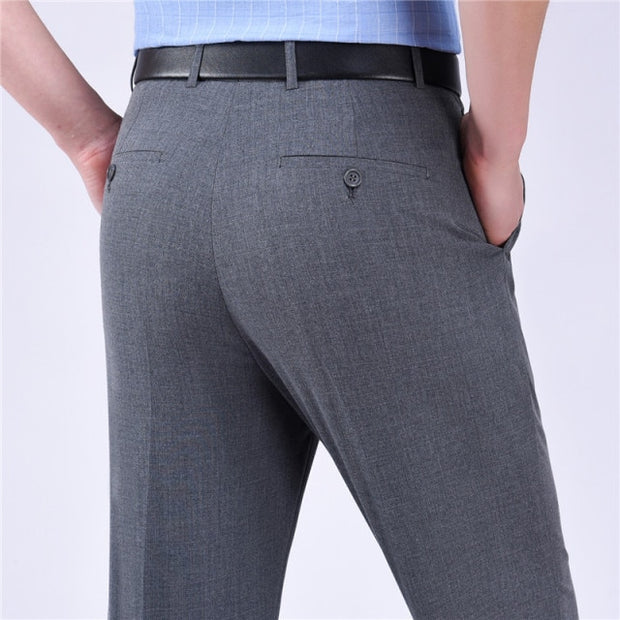 Angelo Ricci™ Business Thin Elegant Silk Trousers