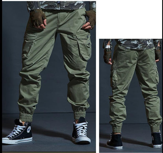 Angelo Ricci™ Cargo Military Style Elasticity Pants