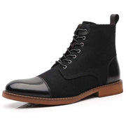 Angelo Ricci™ Autumn Casual Lace Up Fabric Oxford Boots