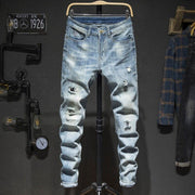 Angelo Ricci™ Ripped Retro Streetwear Jeans