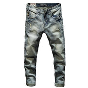 Angelo Ricci™ Skinny Ripped Distressed Denim Jeans