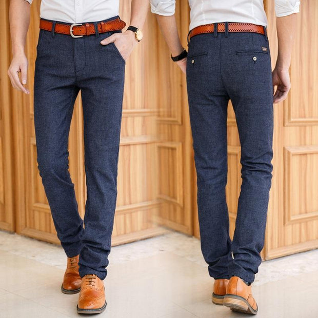 Angelo Ricci™ Elegant Wild Cotton Slim Pants