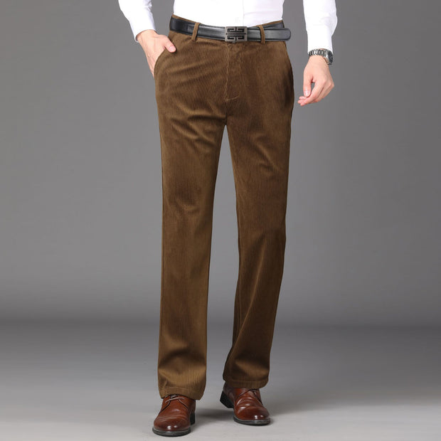 Angelo Ricci™ High Waist Corduroy Leisure Trousers