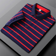 Angelo Ricci™ Slim Fit Striped Polo Shirt