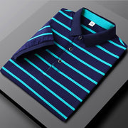 Angelo Ricci™ Slim Fit Striped Polo Shirt