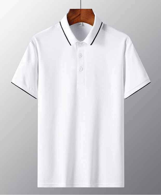 Angelo Ricci™ Solid Golf Summer Cotton Polo Shirt