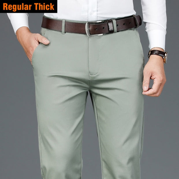 Angelo Ricci™ Classic Style Business Fashion Cotton Pants