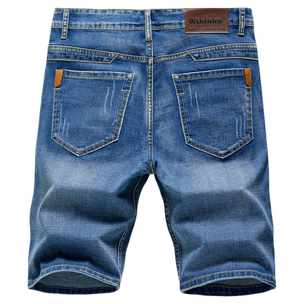 Angelo Ricci™ Thin Section Fashion Slim Business Jeans Shorts