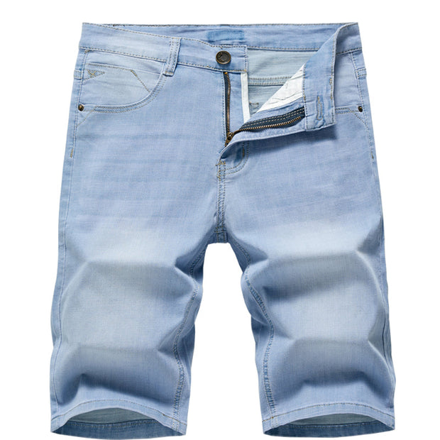 Angelo Ricci™ Thin Section Fashion Slim Business Jeans Shorts