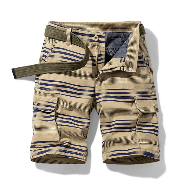 Angelo Ricci™ Multi-Pocket Twill Cotton Summer Short