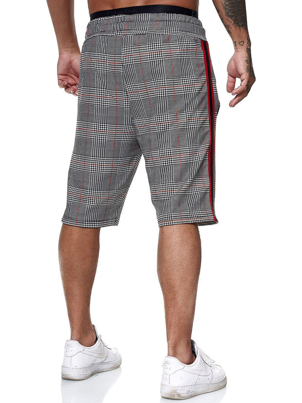 Angelo Ricci™ Fashion Plaid Color Side Line Short