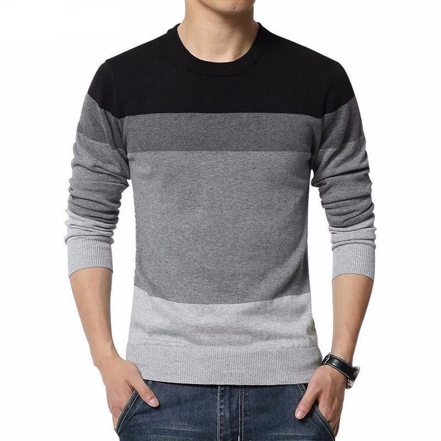 Angelo Ricci™ Casual O-Neck Sweater Pullover