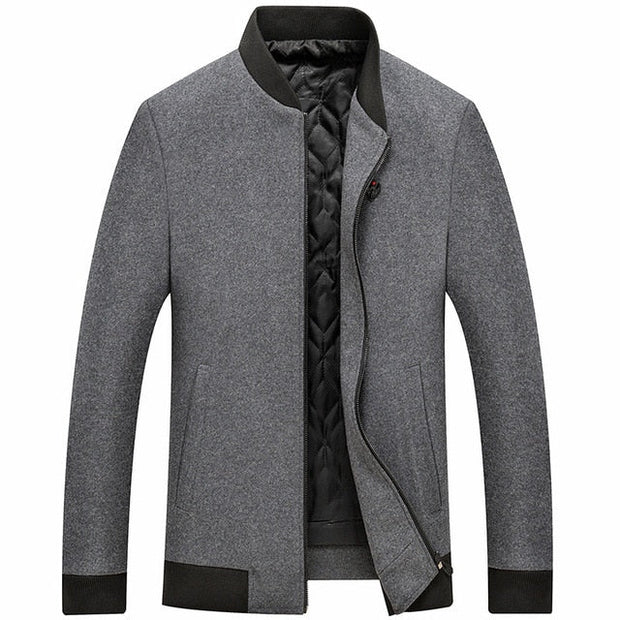 Angelo Ricci™ Brand Winter Fashion Wool Blend Jacket