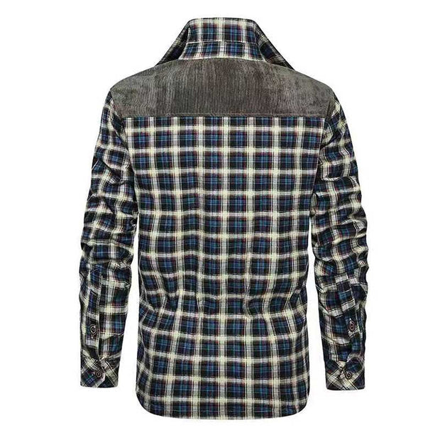 Angelo Ricci™ Designer Winter Fleece Lumberjack Plaid Shirt