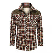 Angelo Ricci™ Designer Winter Fleece Lumberjack Plaid Shirt