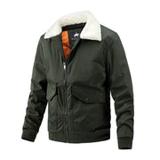 Angelo Ricci™ West Fur Collar Warm Windbreaker Jacket