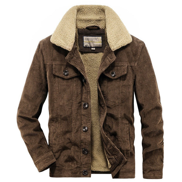 Angelo Ricci™ Winter Warm Corduroy Denim Jacket