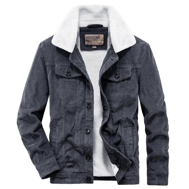 Angelo Ricci™ Winter Warm Corduroy Denim Jacket