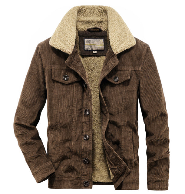 Angelo Ricci™ Winter Warm Corduroy Denim Jacket