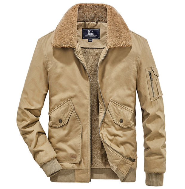 Angelo Ricci™ Warm Cotton American Windbreaker Bomber Jacket
