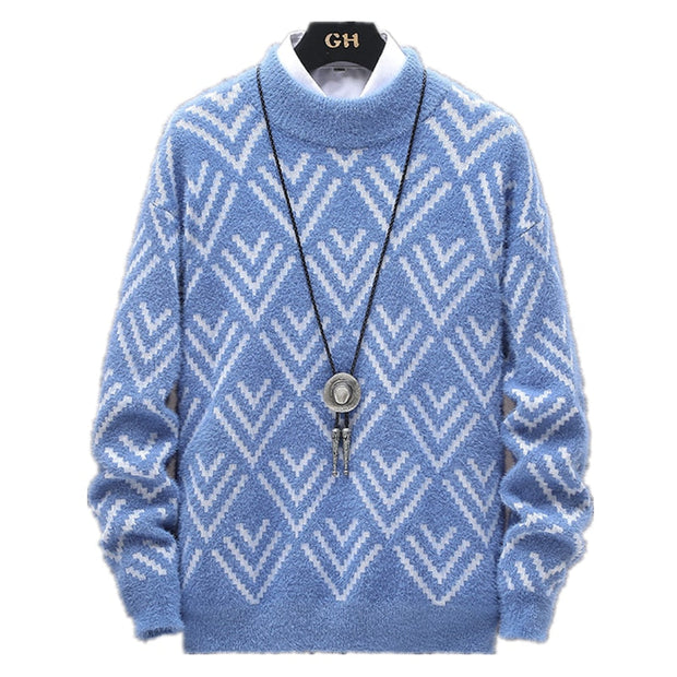 Angelo Ricci™ Winter Cashmere Warm Turtleneck Sweater