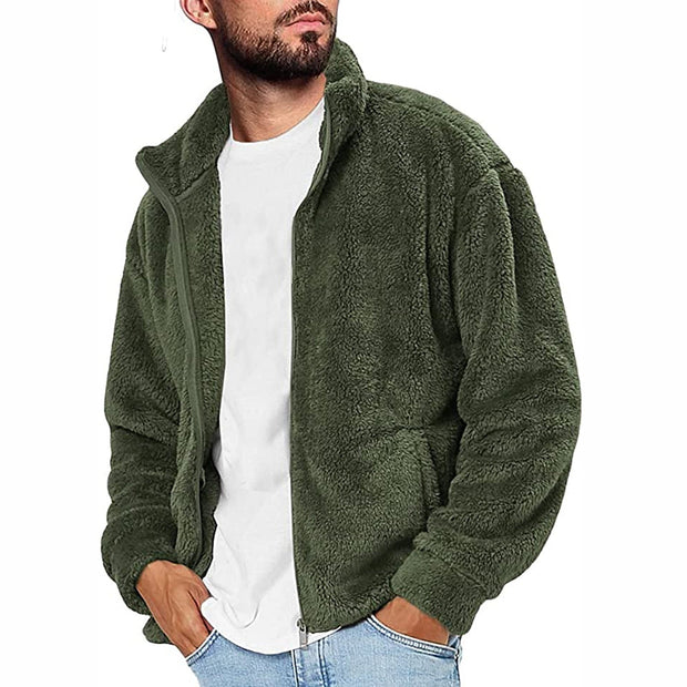 Angelo Ricci™ Thicken Warm Fleece Fuzzy Sherpa Jacket