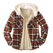 Angelo Ricci™ Plaid Fleece Pocket Warm Jacket