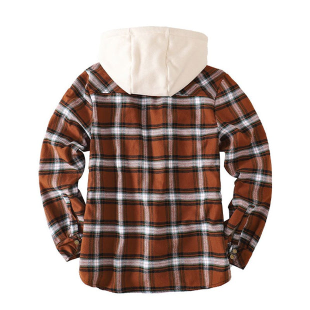 Angelo Ricci™ Plaid Fleece Pocket Warm Jacket