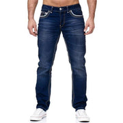 Angelo Ricci™ Straight High Waist Designer Jeans