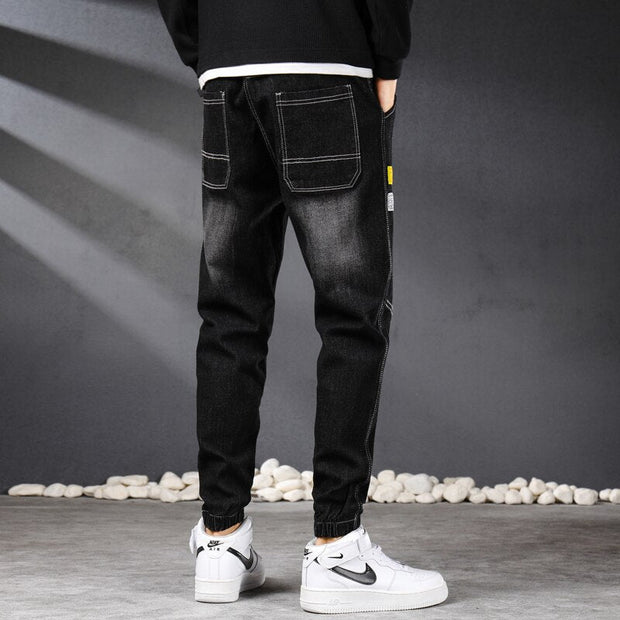 Angelo Ricci™ Vintage Streetwear Denim Jogger Pants