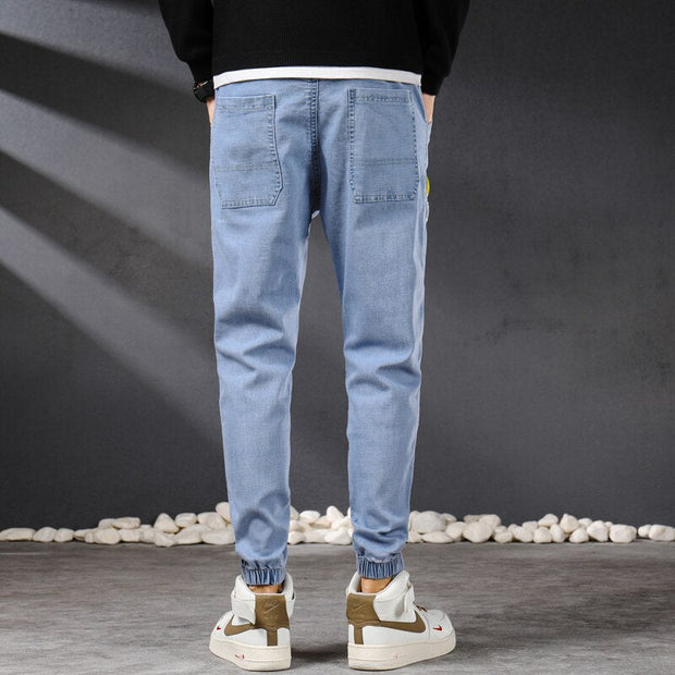 Angelo Ricci™ Vintage Streetwear Denim Jogger Pants