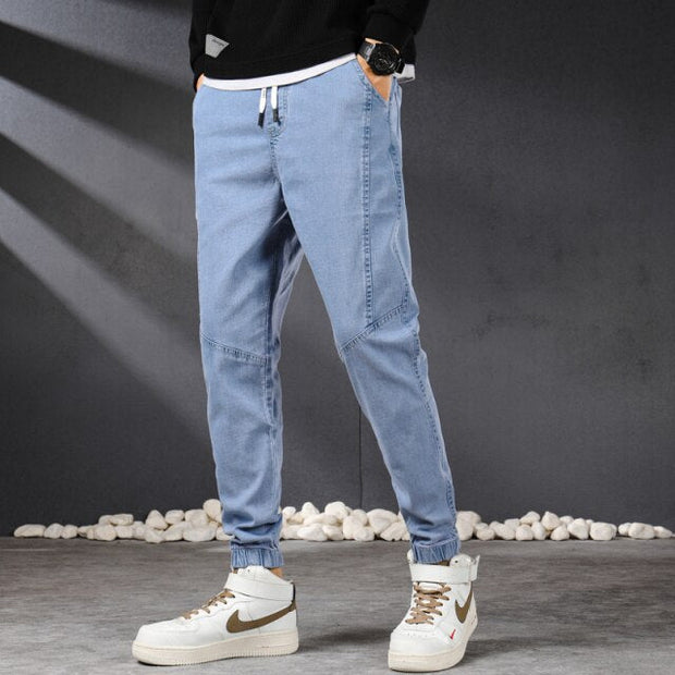 Angelo Ricci™ Vintage Streetwear Denim Jogger Pants