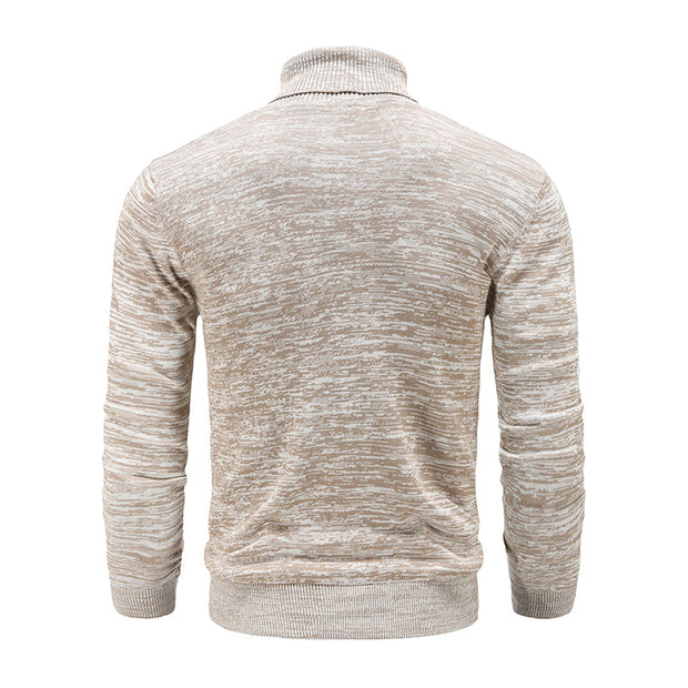 Angelo Ricci™ Winter Turtleneck Cotton Knitted Pullover