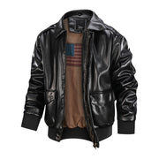 Angelo Ricci™ American Soft Air Force Pilot Leather Jacket