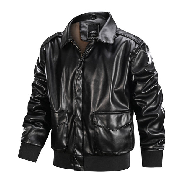 Angelo Ricci™ American Soft Air Force Pilot Leather Jacket