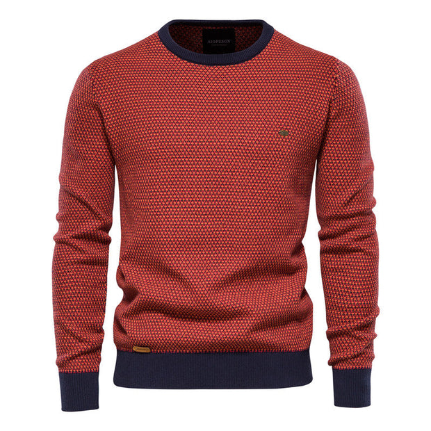 Angelo Ricci™ Casual Warm High Quality O-Neck  Knitted Pullover