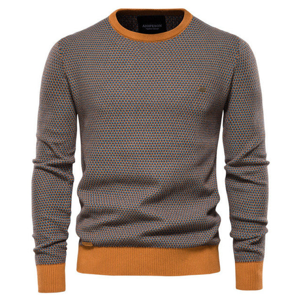 Angelo Ricci™ Casual Warm High Quality O-Neck  Knitted Pullover